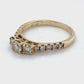 10K Yellow Gold Diamond Ring; 0.84CTW; Size: 8; 2.9g