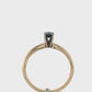 14K White Gold Sapphire Lady's Fashion Ring; 1.1DWT, Size 6