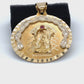 14K Yellow Gold Round Pendant; 2.9DWT; 4.4g