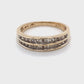 10K Yellow Gold Diamond Lady's Ring; 1.6DWT; Size 7