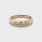 10K Yellow Gold Diamond Gentleman's Wedding Band; Size 10