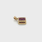 14K Yellow Gold Ruby/Sapphire Pendant; 2g