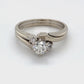 14K White Gold Diamond Stackable Ring; Size: 7; 4.4g
