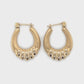 14K Yellow Gold Hoop Earrings; 0.9DWT; 1.4g