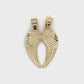 10K Yellow Gold Wings Pendant; 0.9g