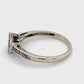 14K White Gold Diamond Lady's Fashion Ring; 1.3DWT; Size 7