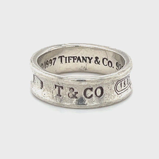 925 Sterling Silver Tiffany & Co. Ring; 6.5g; Size 8.5
