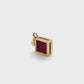14K Yellow Gold Ruby/Sapphire Pendant; 2g