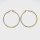 10K Yellow Gold Hoop Earrings; 1.8DWT; 2.8g