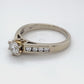 14K Yellow Gold Diamond Ring; 0.75CTW; Size 7; 3.3g