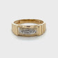 10K Yellow Gold Diamond Gentleman's Ring; 0.03CTW; 3.6g; Size 10