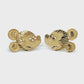 10K Yellow Gold Mickey Mouse Earrings; 1.8DWT; 2.9g