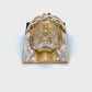10K Two-Tone (Yellow/White) Gold Jesus Pendant; 7.0DWT; 10.9g