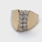 14K Yellow Gold Diamond Ring; 1.25CTW; Size 10; 8.0g