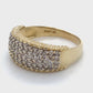 14K Yellow Gold Diamond Lady's Fashion Ring; 3.3DWT; Size 9