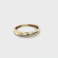 10K Yellow Gold Diamond Accent Wedding Band; 0.10 CTW; 2.2g; Size 10.5