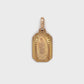 14K Yellow Gold Virgin Mary Pendant; 1.0DWT; 1.6g