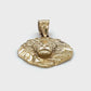 14K Yellow Gold Lion Head Pendant; 1.3DWT; 2g