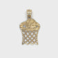 10K Yellow Gold Basketball Hoop Pendant; 1.1DWT; 1.8g