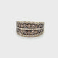 14K Yellow Gold Diamond Lady's Fashion Ring; Size 7