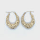 10K Yellow Gold Hoop Earrings; 2.1DWT