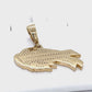 10K Yellow Gold Diamond NFL Buffalo Bills Spinner Pendant; 3.5DWT