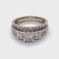 14K White Gold Diamond Ring; 0.75CTW; Size 8.5; 6.0g