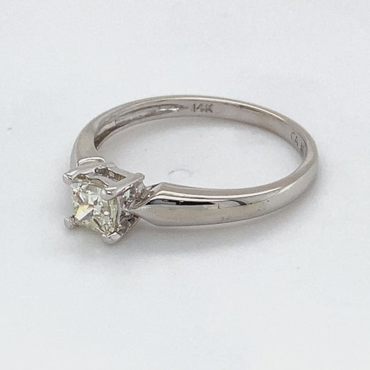 14K White Gold Diamond Ring; 0.40CTW; Size: 7.25; 2.1g