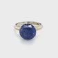14K White Gold Amethyst Lady's Ring; 4.1g; Size 6