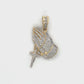 10K Yellow Gold Diamond Prayer Hands Pendant Video