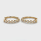 14K Yellow Gold Diamond Hoop Earrings; 0.33CTW; 3.3g