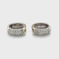 14K White Gold Diamond Earrings; 0.50CTW; 5.6g