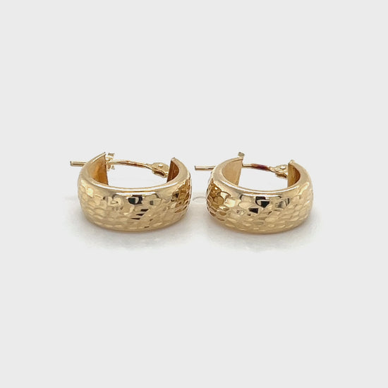 14K Yellow Gold Hoop Earrings
