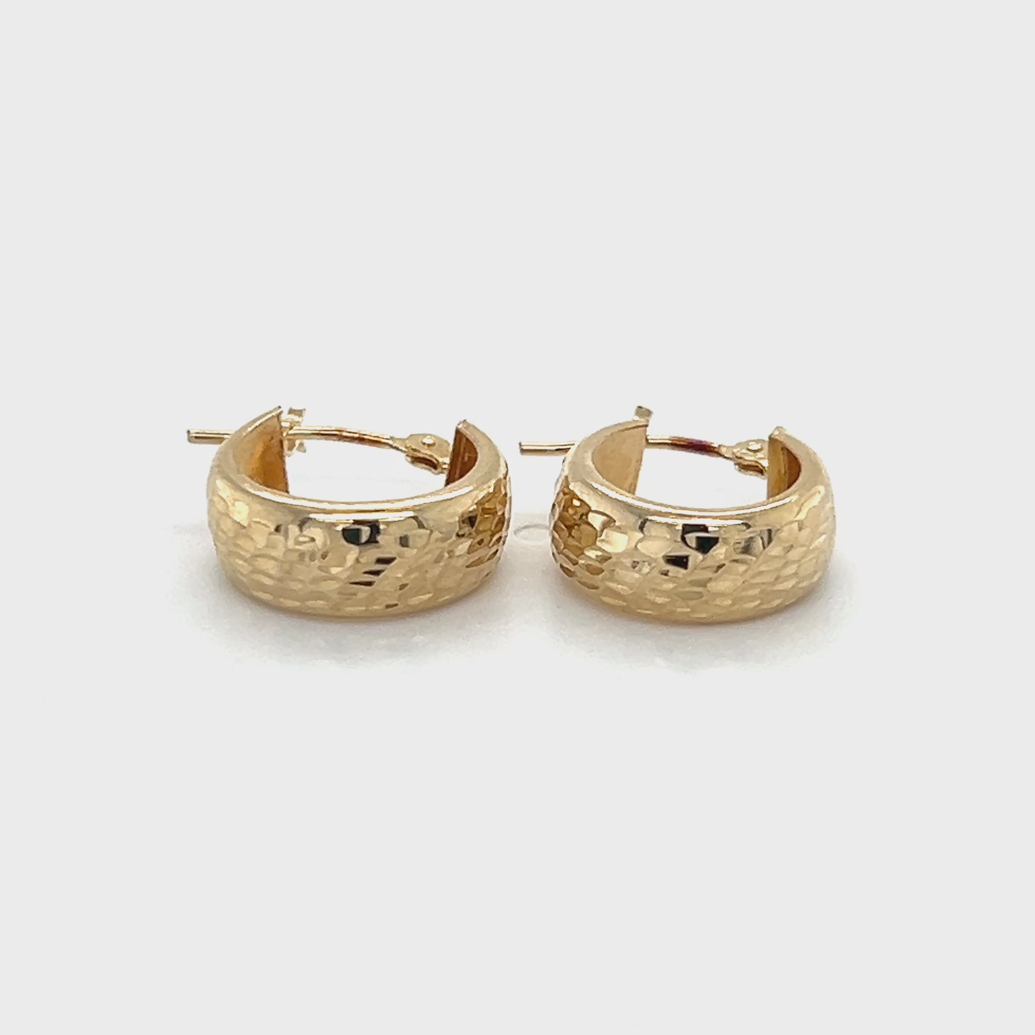 14K Yellow Gold Hoop Earrings