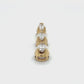 14K Yellow Gold Diamond Pendant; 0.86CTW; 1.5g