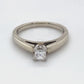 14K White Gold Diamond Solitaire Ring; 0.32CTW; Size 7; 4.2g