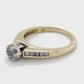 10K Yellow Gold Diamond Ring; 0.15CTW; Size: 7; 3.3g
