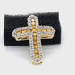 10K Yellow Gold Diamond Cross Pendant; 0.55CTW; 3.3g