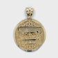 10K Yellow Gold Last Supper Circular Pendant; 7g
