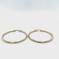 10K Yellow Gold Hoop Earrings; 1.6DWT; 2.5g