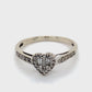 14K White Gold Diamond Lady's Fashion Ring; 1.3DWT; Size 7