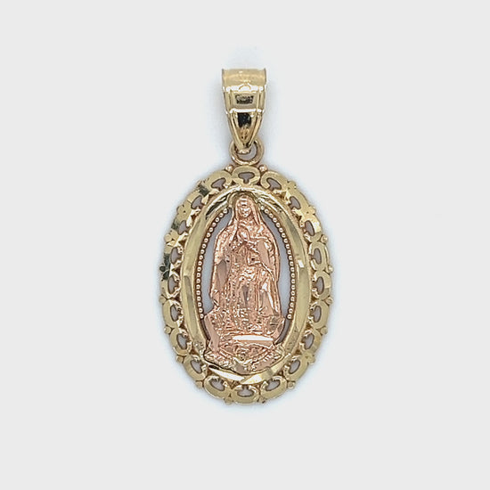 10K Two-Tone Gold Pendant