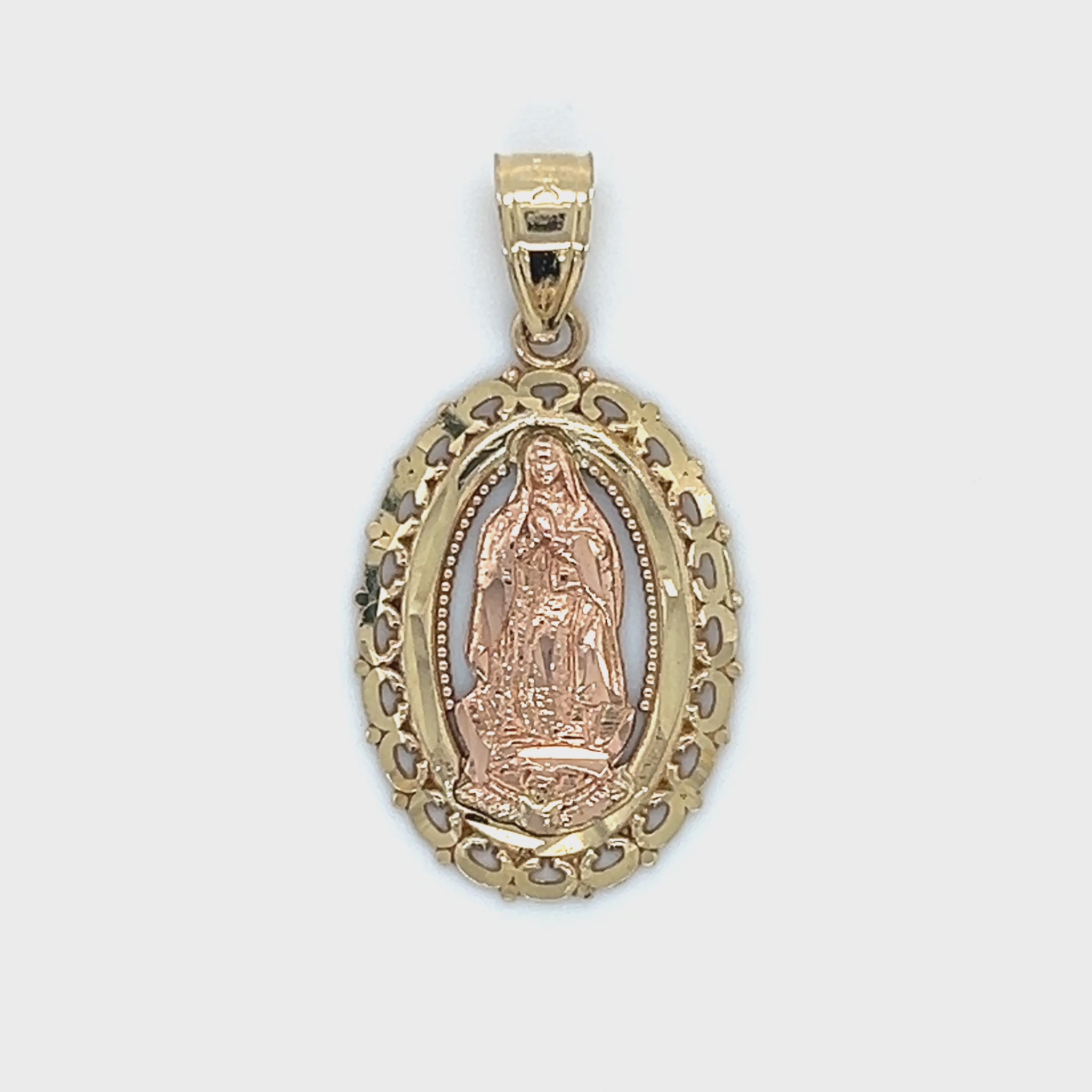 10K Two-Tone Gold Pendant