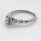 10K White Gold Diamond Ring; 0.25CTW; Size: 8; 2.2g