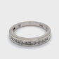 10K White Gold Diamond Gentleman's Wedding Ring; 1.7DWT; Size 7