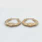 14K Yellow Gold Hoop Earrings; 0.7DWT; 1.1g