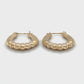 14K Yellow Gold Hoop Earrings; 0.9DWT; 1.4g