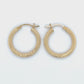 14K Yellow Gold Hoop Earrings; 1.2DWT