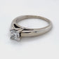 14K White Gold Diamond Solitaire Ring; 0.62CTW; Size 7.25; 4.2g