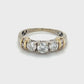 14K Yellow Gold Diamond Lady's Fashion Ring; Size 7